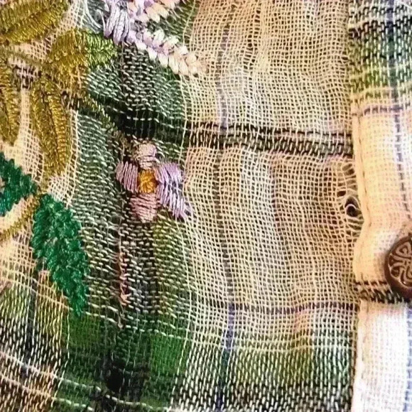 Aratta Summer Breeze Shirt Tunic Green Small Nwts! - Picture 8 of 10